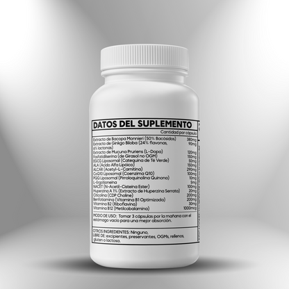 MemoriaPlus (Fórmula nutricional  para la memoria) ► 100 cápsulas