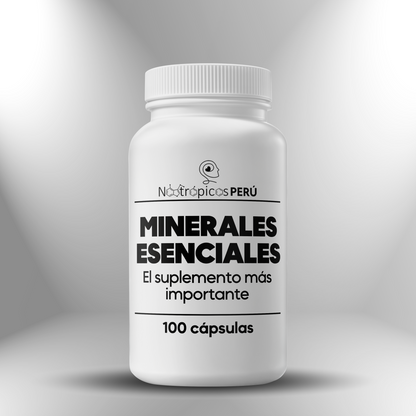Minerales Esenciales (Suplemento más importante) ► 100 cápsulas