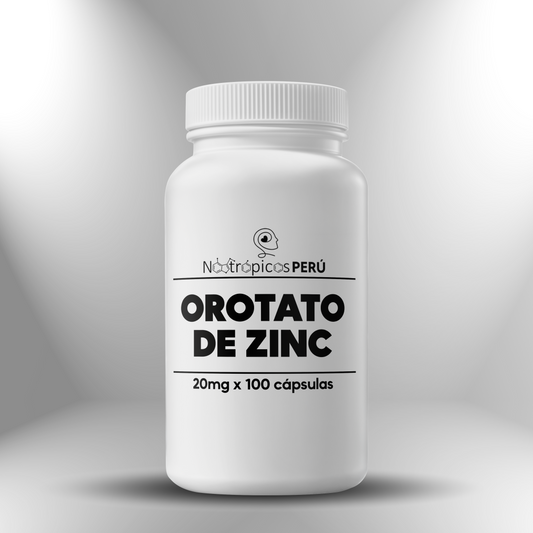 Orotato de zinco 20 mg (zinco elementar) ► 100 cápsulas