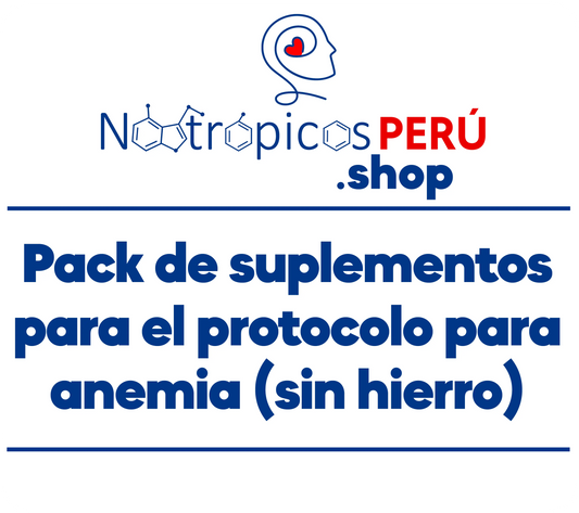 PACK Protocolo para Anemia (sin hierro) Nootrópicos Perú