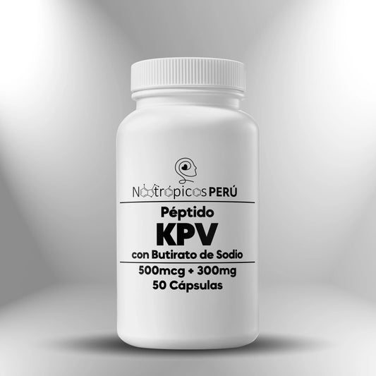 Péptido KPV + Butirato de Sodio (500mcg + 300mg) - 50 cápsulas Nootrópicos Perú