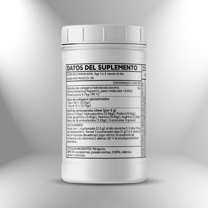 Péptidos de Colágeno Hidrolizado (Peptan®) ► 500gr Nootrópicos Perú