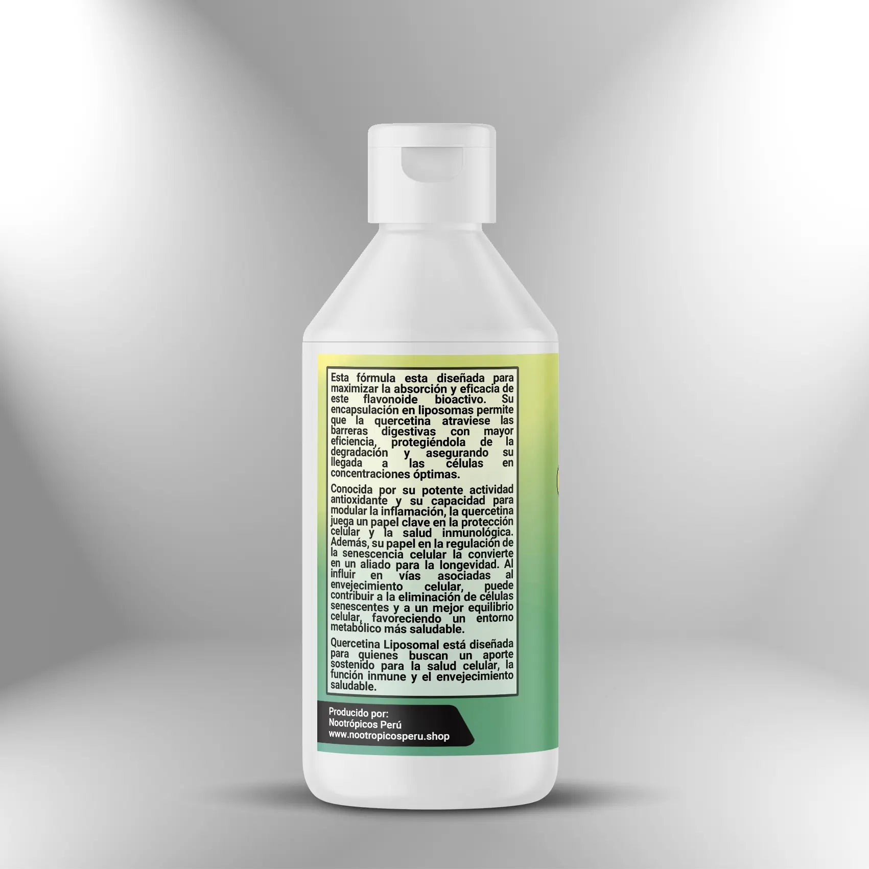 Quercetina Liposomal (300mg x 5ml) - 250ml (50 dosis) Nootrópicos Perú