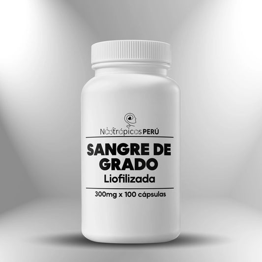 Sangre de grado liofilizada 100 cápsulas - 300mg Nootrópicos Perú