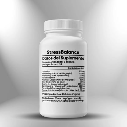 StressBalance (Fórmula nutricional para el bienestar  emocional) ► 100 cápsulas Nootrópicos Perú