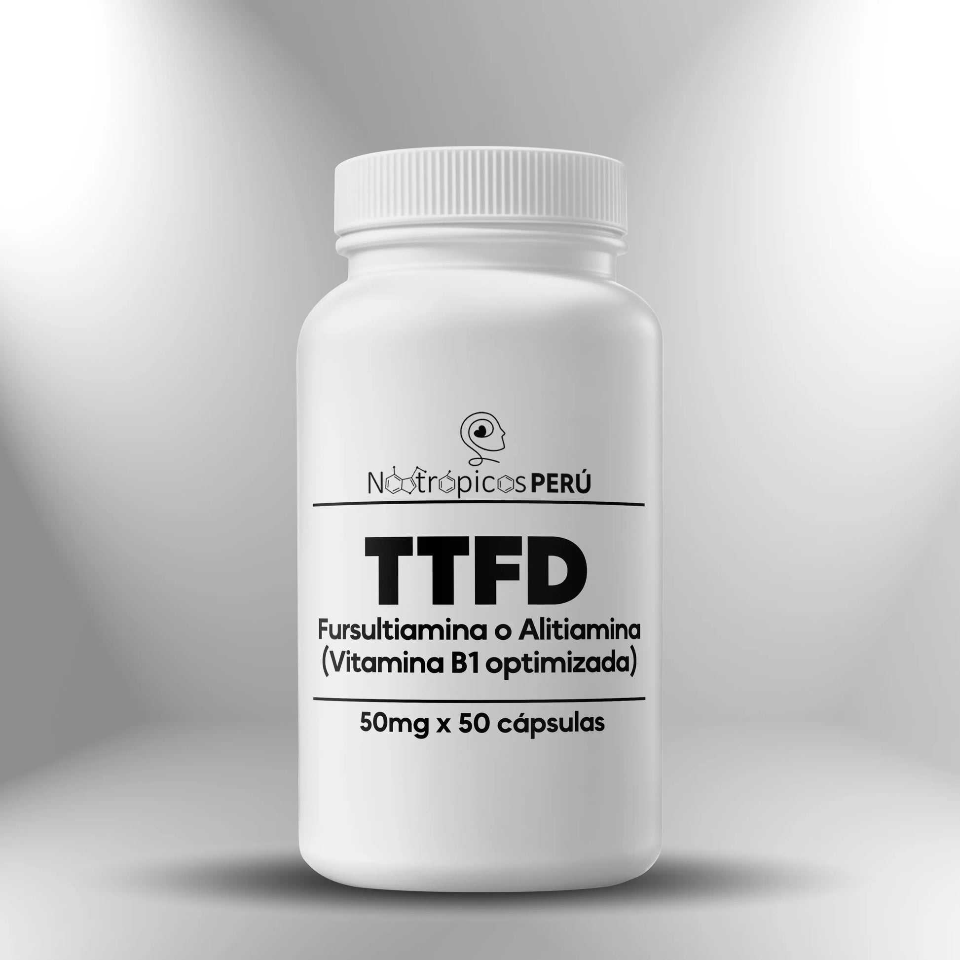 TTFD, Fursultiamina o Alitiamina (Vitamina B1 optimizada) 50mg - 50 cápsulas - Nootrópicos Perú