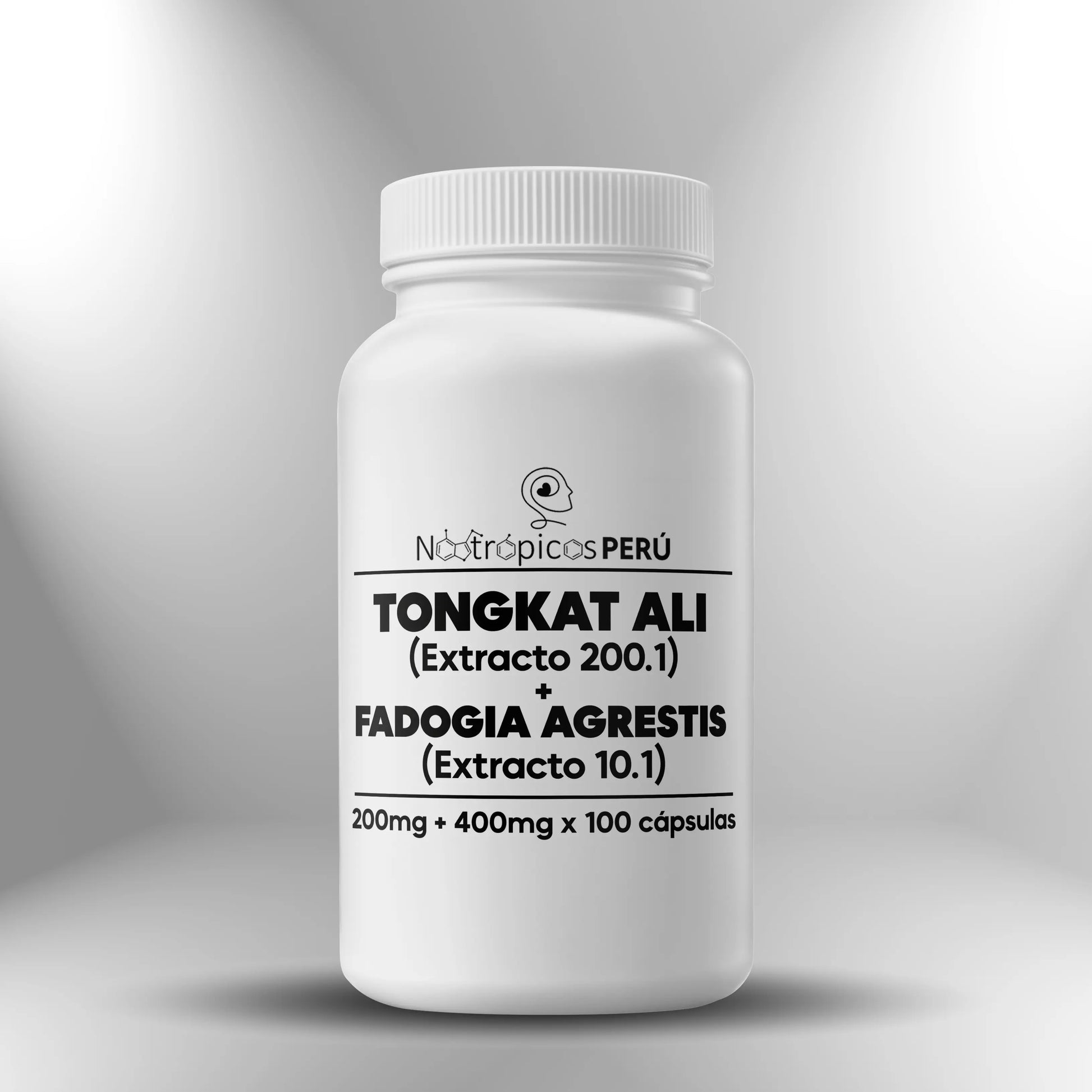 Tongkat Ali + Fadogia Agrestis (Extractos) 200mg + 400mg - 100 cápsulas Nootrópicos Perú