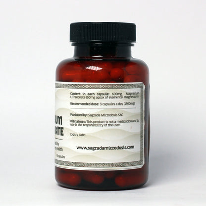 Treonato de Magnesio (Magtein) 600mg - 90 cápsulas Nootrópicos Perú