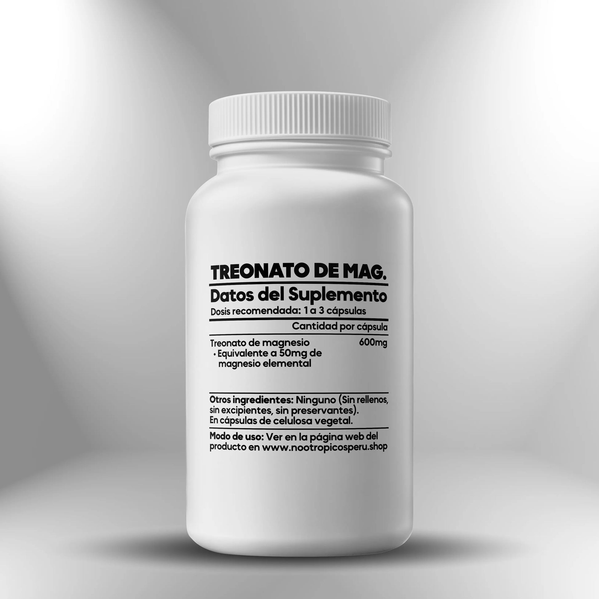 Treonato de Magnesio (Magtein) 600mg - 90 cápsulas Sagrada Microdosis