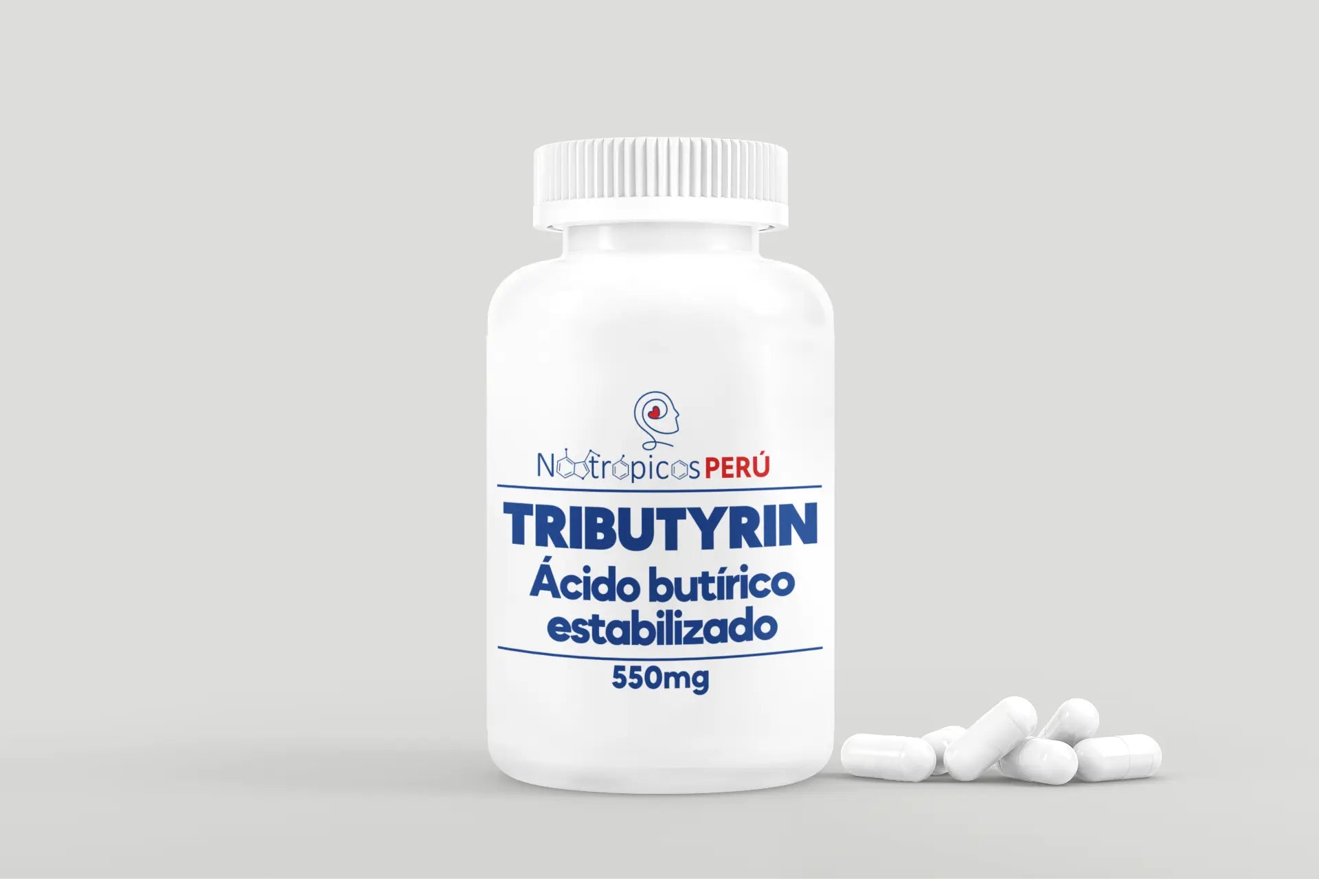 Tributyrin ( ácido butírico estabilizado) 550mg - 100 cápsulas Nootrópicos Perú