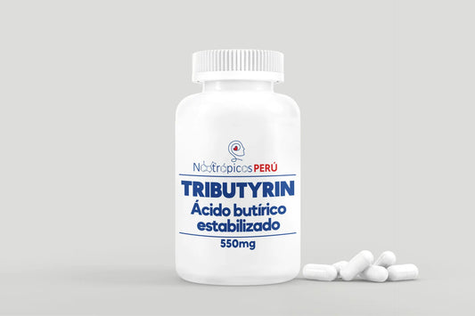 Tributyrin ( ácido butírico estabilizado) 550mg - 100 cápsulas Nootrópicos Perú