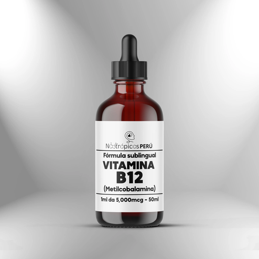 Vitamina B12 Sublingual (Metilcobalamina) ► Gotero de 50ml Nootrópicos Perú