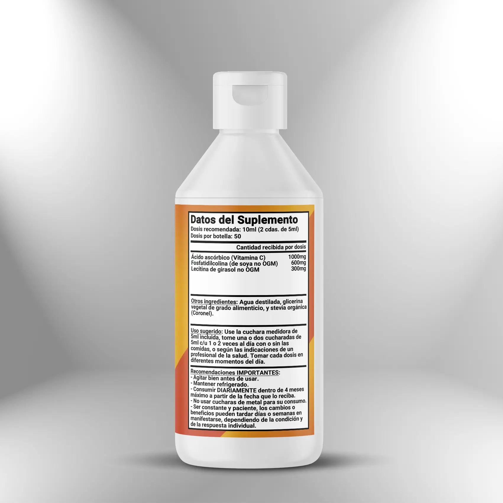 Vitamina C Liposomal (1000mg x 5ml) - 250ml (50 dosis) Nootrópicos Perú
