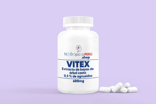 Vitex (Extracto de bayas de  árbol casto) 600mg - 100 cápsulas Nootrópicos Perú