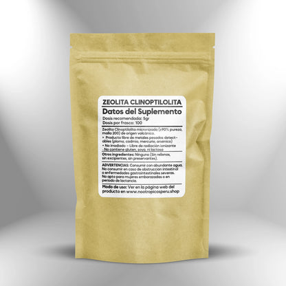 Zeolita Clinoptilolita Micronizada (Consumo humano) - 500gr Nootrópicos Perú