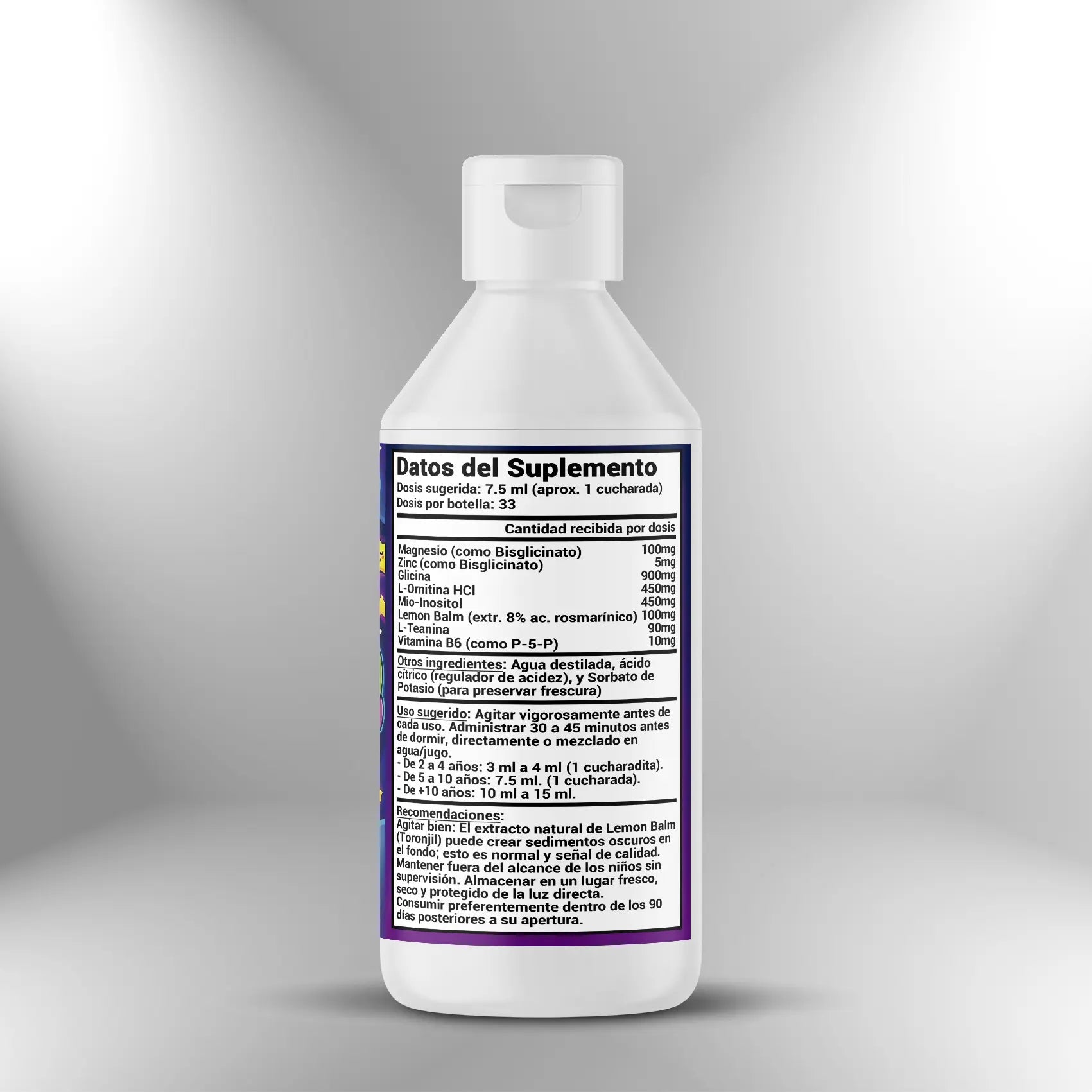 Zzz Syrup (Fórmula infantil de apoyo para dormir) 250ml ► 33 dosis - Nootrópicos Perú